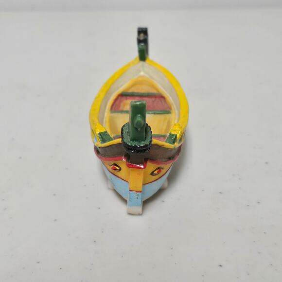 Maltese Luzzu - Traditional Maltese Fishing Boat Figurine - No chips - Picture 3 of 8